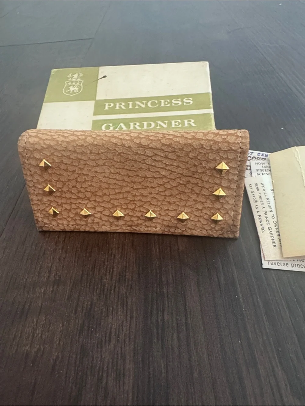 Vintage Princess Gardner Key Case Leather Organizer Trifold